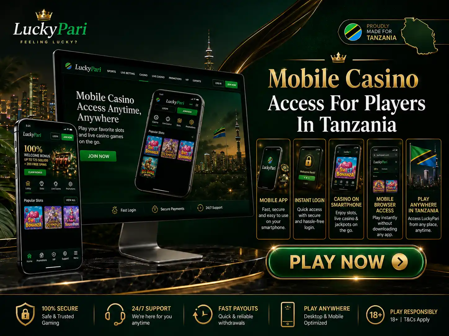 Mobile Casino Access For Players In Tanzania