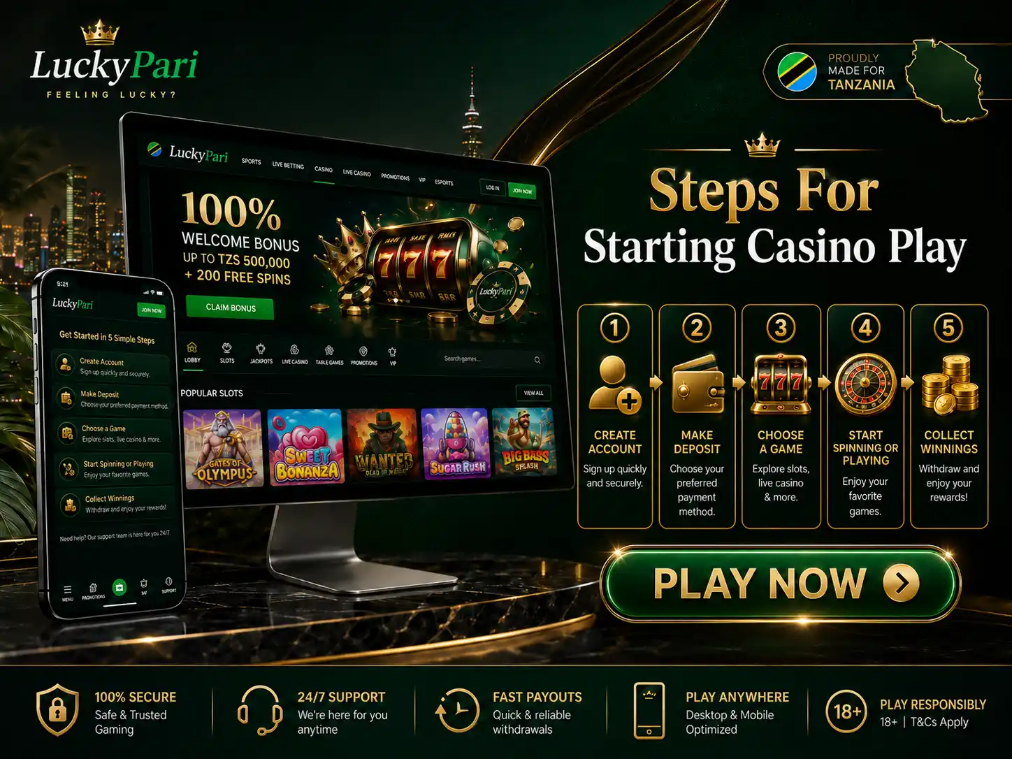 Steps For Starting Casino Play
