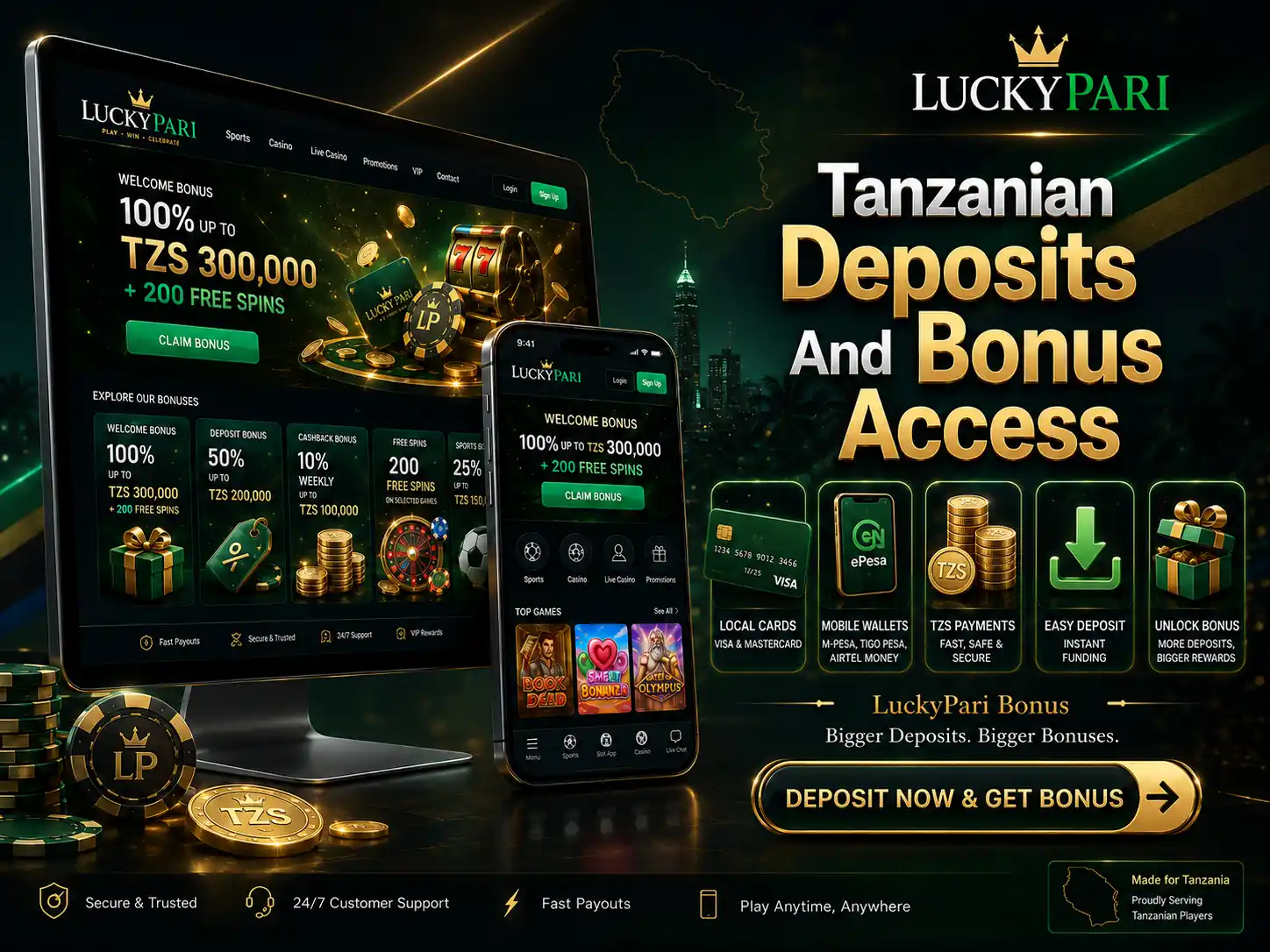 Tanzanian Deposits And Bonus Access
