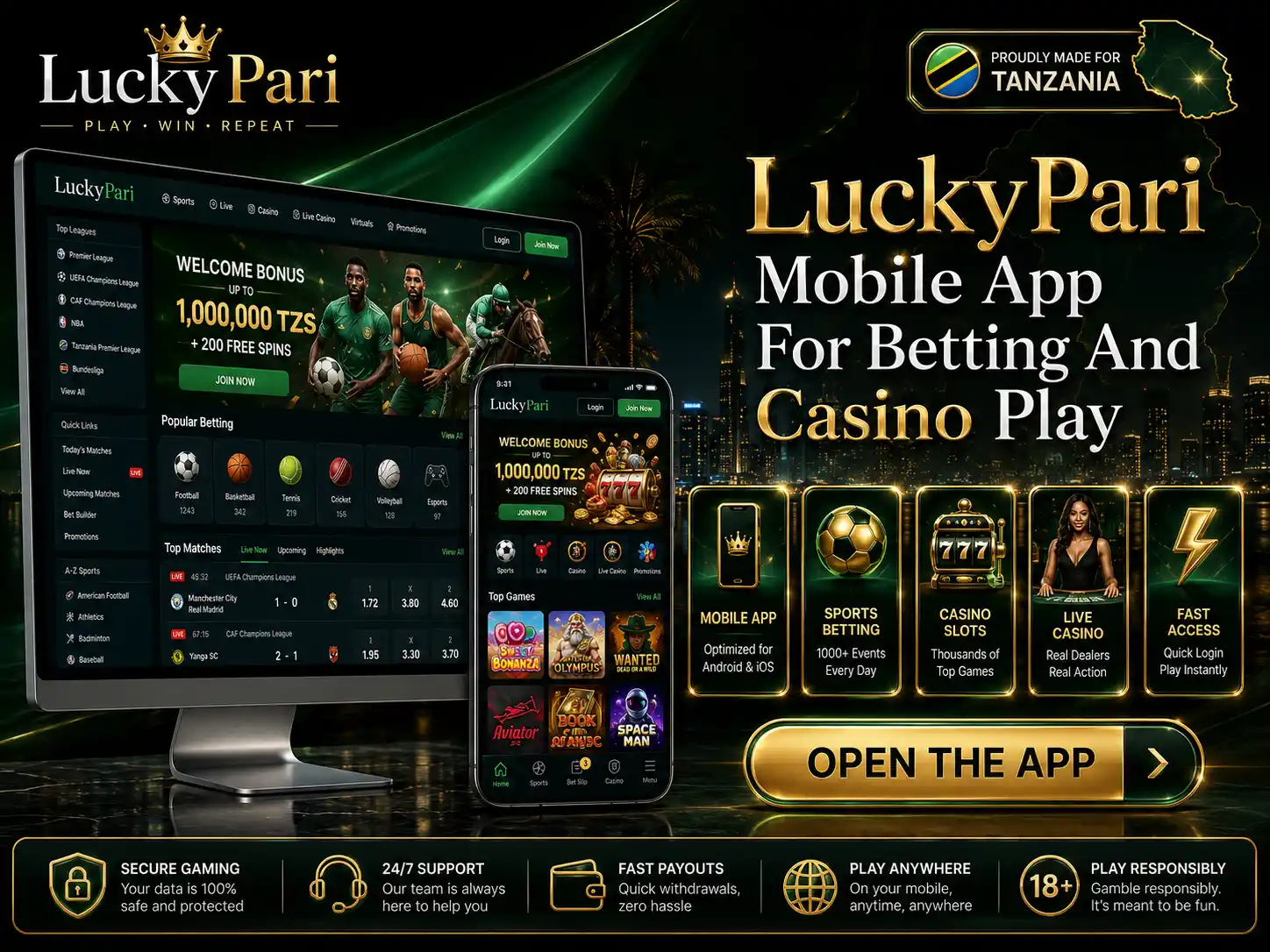 LuckyPari Mobile App For Betting And Casino Play