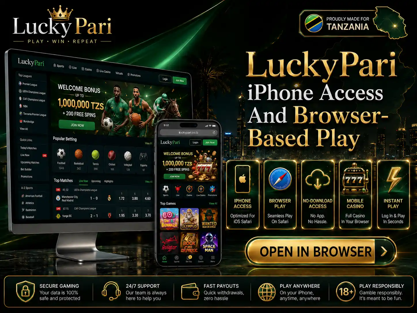 iPhone Access And Browser-Based Play